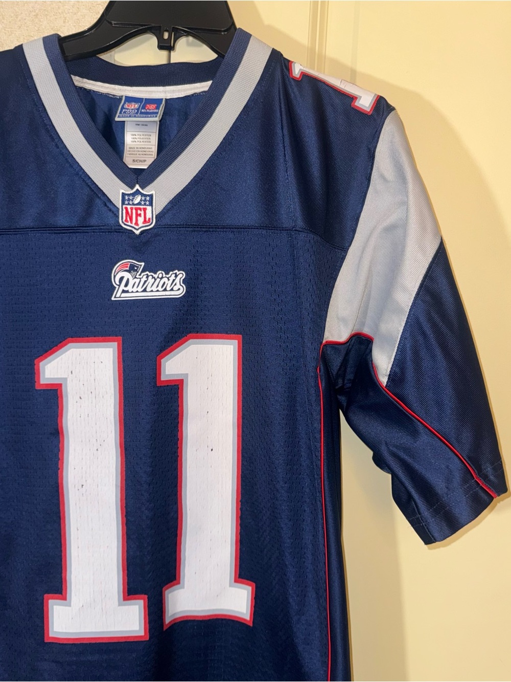 New England Patriots Jersey NFL Julian Edelman Football Blue Men S